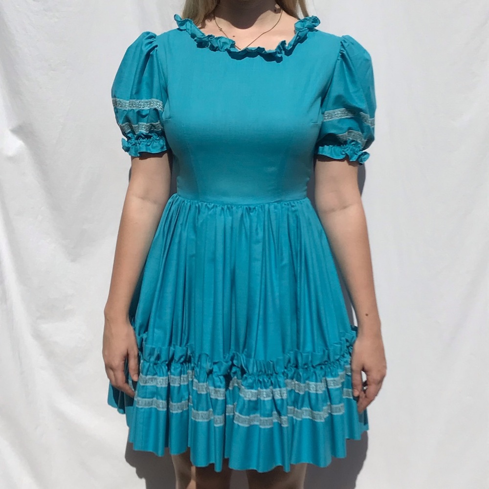 Vintage Handmade 50's Squaw Patio Fiesta Dress